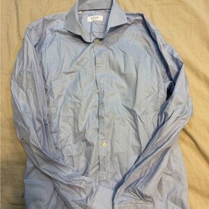 Eton Sky Blue Checkered Shirt